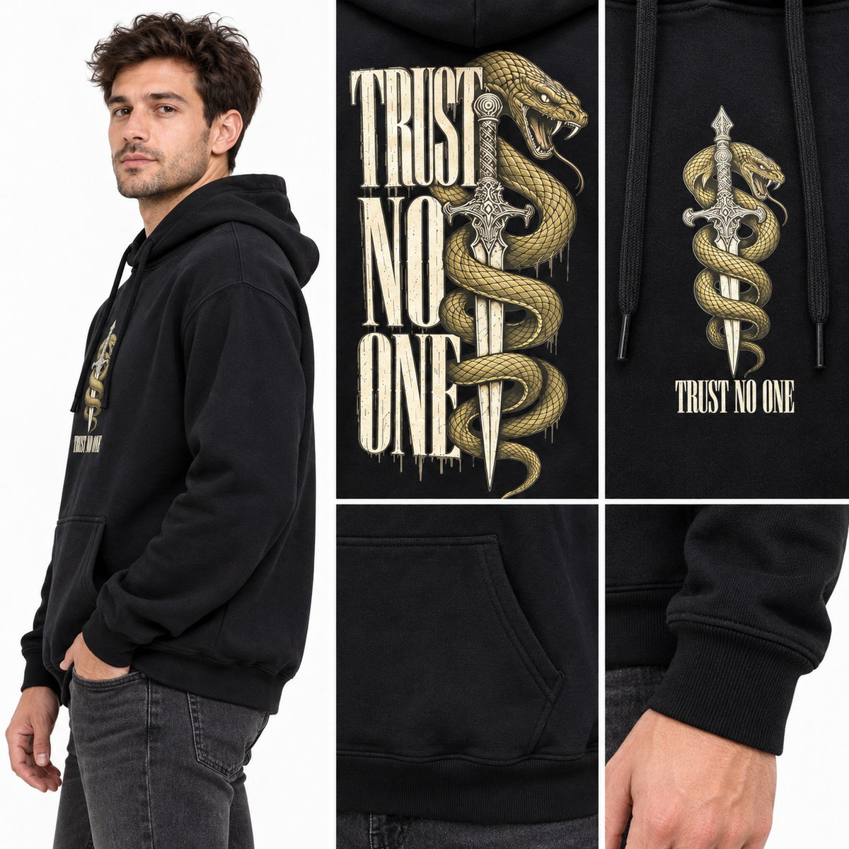 Sweat à capuche TRUST NO ONE