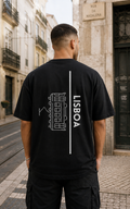 Tee shirt oversize LISBOA noir