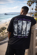 Tee shirt oversize LOST - Noir